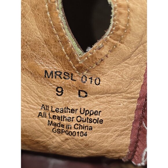 Twisted X RARE Peanut Leather Foot/Olive Stock (Men Sz 9D/10.5 Woman) - Picture 7 of 11